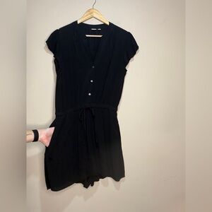 GAP Black Romper with Button Detail